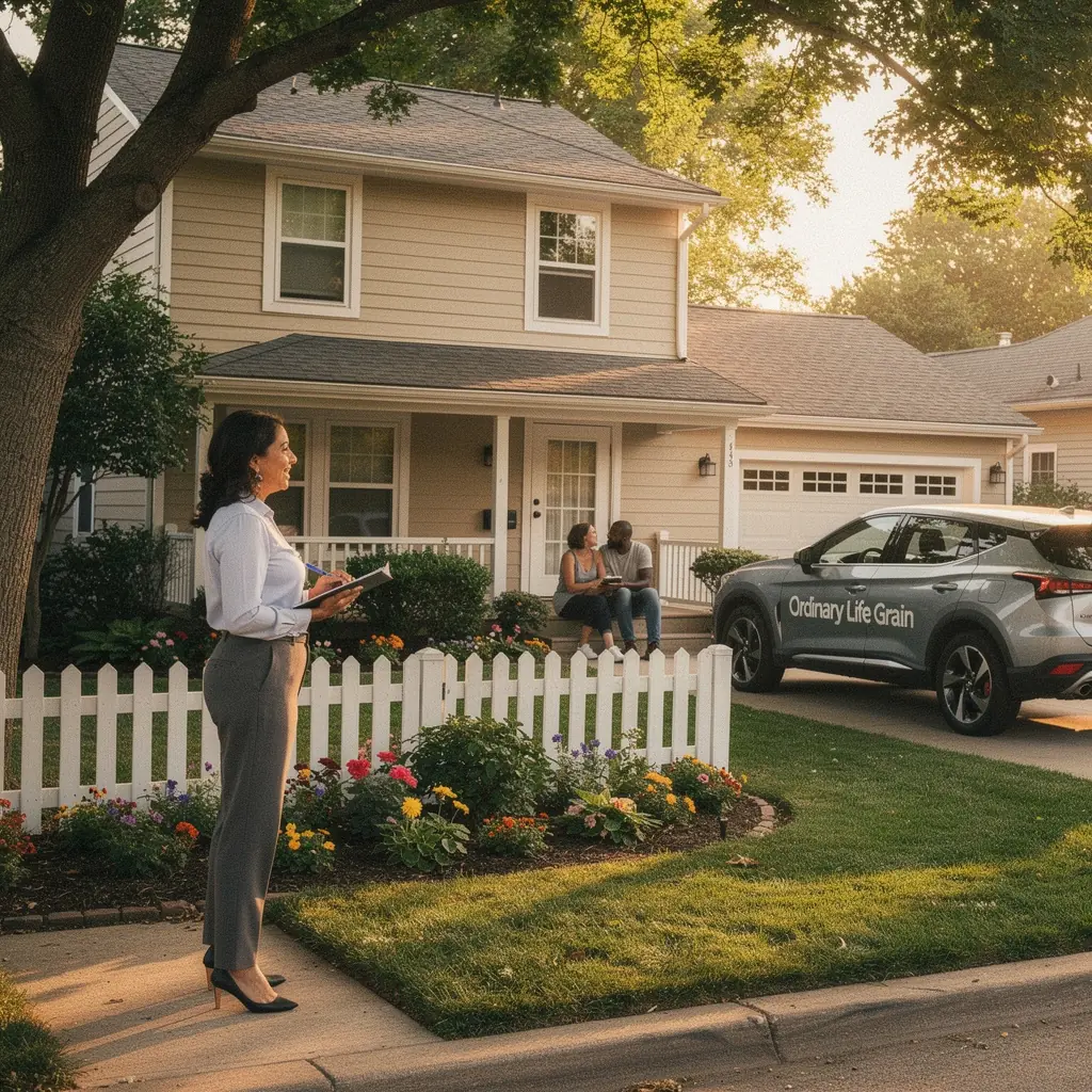 Изображение автомобиля, защищенного от столкновений и кражи, на фоне дороги.